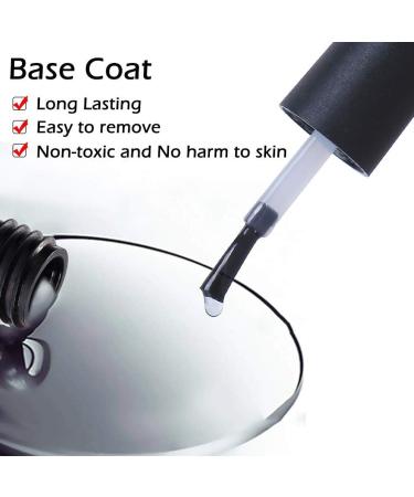 LagunaMoon Gel Nail Polish Set - Primer, Base Coat, Top Coat, Liquid Tape - 8ML (4pcs) - Buy Online on GoSupps.com