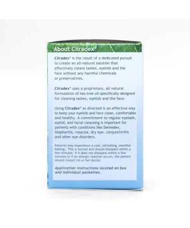 Cliradex Towelettes: Natural Face & Eyelid Cleanser with Tea Tree Oil Extract - Buy Online on GoSupps.com