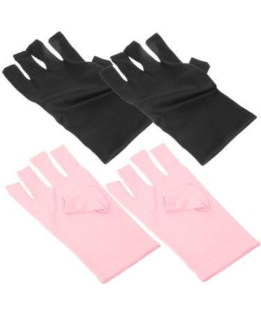 minkissy 10 Pairs Nail Gloves Pink Gloves Hand Gloves for Protection Uv Gloves Protective Gloves Fingerless Gloves for Women Uv Protection Polyester Miss Cotton Gloves Manicure - Buy Online on GoSupps.com