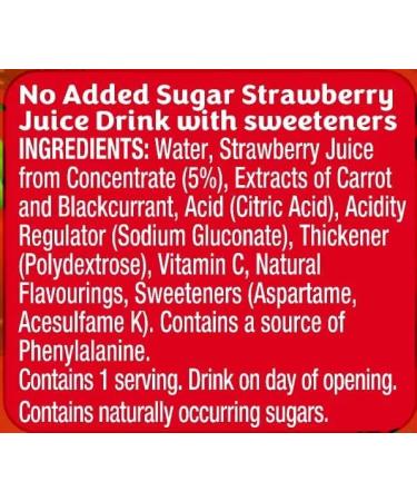 Ribena Strawberry Flavour Fruit Juice 24x 250ml Real Fruit | Rich In Vitamin C | No Artificial Colours or Flavours | Ready To Drink Boxed Treatz - Buy Online on GoSupps.com