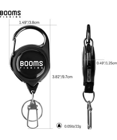 Booms Fishing RG1 Fly Fishing Zinger Retractor Set - 3pcs Black - Buy Online on GoSupps.com