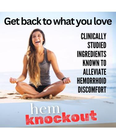 Hemorrhoid Relief Capsules | Ease Symptoms & Support Vein Health | Made in USA | 90 Capsules - Buy Online on GoSupps.com