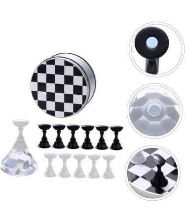 Ipetboom Magnetic Base 1set Manicure Practice Base Nail Manicure Supporter Manicure Tool Nail Beauty Supporter Nail Practice Base Nail Art Practice Holder Cosmetic Metal Nail Supplies 9.2x4.8cm As Shown - Buy Online on GoSupps.com