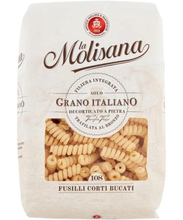 Italian Gourmet E.R. La Molisana Fusilli Corti Bucati No. 108 Slow-Processed Hard Wheat Semolina Pasta 500g + Italian Gourmet Pulp 400g Pack of 20 - Buy Online on GoSupps.com