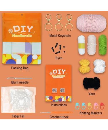 MGahyi 3 Set Crochet Kit for Beginners - Complete DIY Crochet Starter Kit for Adults and Kids - Make 3 Adorable Animals (Jellyfish, Hamster, Frog) - Buy Online on GoSupps.com