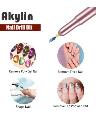 Akylin Carbide Nail Drill Bits - 3/32' Fast Remove for Acrylic/Hard Gels Remover for Manicure Pedicure Cuticle Gel Polishing Salon Bits-Right Hand(Coarse) Coarse-C Type-B - Buy Online on GoSupps.com