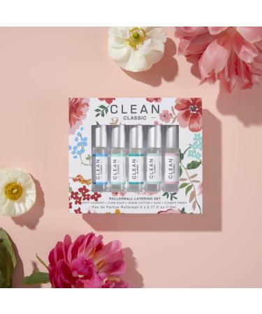 CLEAN CLASSIC Eau de Parfum Rollerball Gift Set - Light, Vegan, Phthalate-Free - 5x0.17 oz Spring Fragrance Set - Buy Online on GoSupps.com