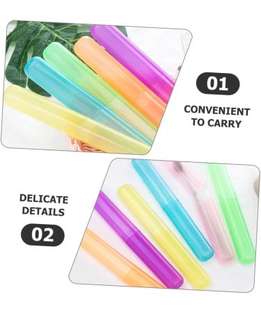 Sewoart 6-Piece Portable Toothbrush & Toothpaste Organizer Case - Travel-Friendly Toothbrush Holders for Business & On-the-Go - Buy Online on GoSupps.com