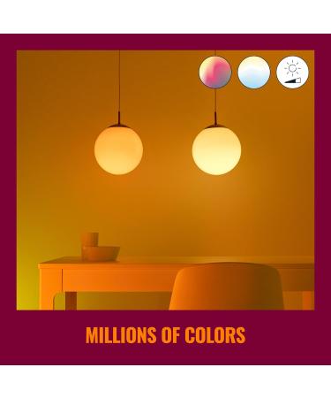 WiZ Connected Color B12 Smart WiFi Light Bulb | 2200K - 6500K + RGB 16 Million Colors | Works with Alexa, Google Assistant, Siri | No Hub Required | 1 Count - Buy Online on GoSupps.com