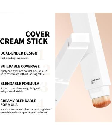 Chaies Color Changing Foundation 13g Oil Control Concealer 2in1 Double Head Light Foundation for Women and Girls Daily Outdoor Travel Circumcision - Buy Online on GoSupps.com