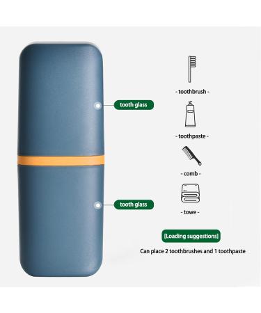 Travel Toothbrush Cups Set - 4 Portable Toothbrush Containers for Home & Travel | Ideal for Business Trips - Buy Online on GoSupps.com