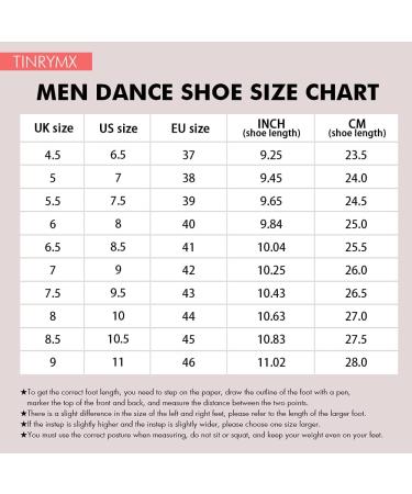 TINRYMX Men Latin Dance Shoes LHD401 - Black Suede Sole - 0.98 Inch - Buy Online on GoSupps.com