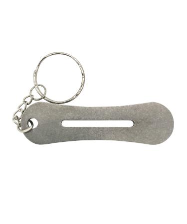Metal Key Turner & Pocket Sized Grip Device (Arthritis and Mobility aid) (Tool Keyring and Chain - Pack of 1)