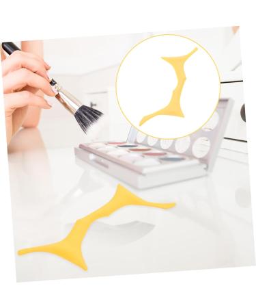Mipcase Silicone Makeup Stencil Eyebrow Shaper Eyebrow Stencils Makeup Tools Eyebrow Trimming Auxiliary 17.3x5.9cm Yellow - Buy Online on GoSupps.com