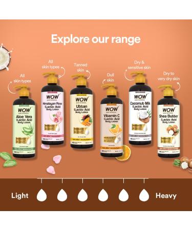 WOW Skin Science Shea Butter & Cocoa Butter Moisturising Body Lotion - Deep Hydration 400ml | Buy Online Internationally - Buy Online on GoSupps.com