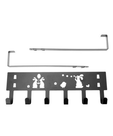 Rabbit Storage Rack Over The Door Racks Over Door Coat Hooks Door Hanging Hat Rack Metal s Hooks Black Clothes Hangers Over Door Towel Hook Iron Storage Shelf Hanging Hook Hook up