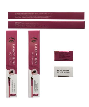 Shop Miioto 2-Piece Multifunctional Eyebrow Brush Set - Angled & Concealer Brush for Perfect Brows | International Shipping - Buy Online on GoSupps.com