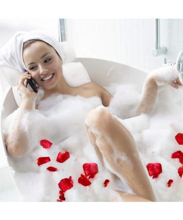 Spa Bathtub Cushion with Neck, Shoulder, and Back Support - Father's Day Bath Pillow with Non-Slip Suction Cups - Buy Online on GoSupps.com