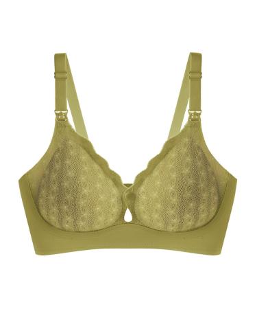 SHINEHUA Bralette Soft Padded Bralette Women's Bras Comfortable Green XXL