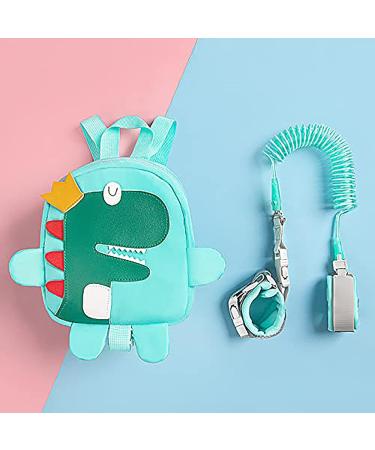 Funsland 4-in-1 Children's Leash Backpack - Anti-Lost Belt & Wrist Link for Toddlers 1-3 Years - Green - Buy Online on GoSupps.com