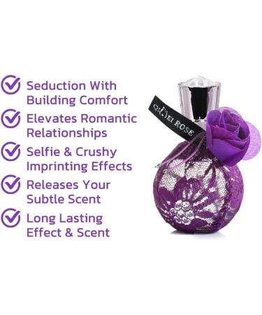 NSRA 100ml France Golden Lure Lace Women Perfume Pheromone Perfume for Women Attract Men Golden Lure Cologne Golden Lure Pheromone Perfume Spray (Purple) - Buy Online on GoSupps.com