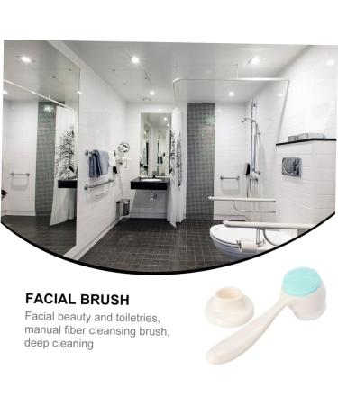 HAPINARY 1pc Face Brush Face Soap Brush Silicone Brush Facial Brush Handhled Face Skincare Removal Brush Hand Held Face Makeup Remover Brush Deep Cleaning Fiber White Beauty Tools - Buy Online on GoSupps.com