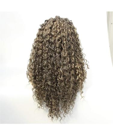 Buy Linen Brown Wavy Long Curly Hair Wig | Small Rolls Ladies Wig | International Shipping Available - Buy Online on GoSupps.com