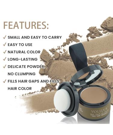Fullylach Approach Powder - Waterproof Hair Volume Powder for Men & Women | Hairline Concealer & Styling Makeup (4g - Brighter Coffee) - Buy Online on GoSupps.com