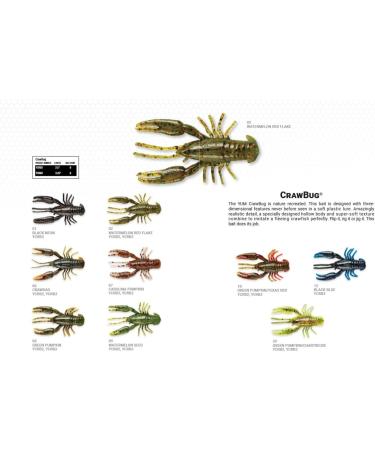 YUM Craw Chunk Soft Plastic Bait Bass Fishing Lure Crawbug - 3.25 Carolina Pumpkin - Buy Online on GoSupps.com