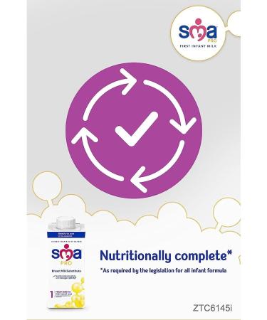 SMA PRO First Infant Baby Milk 6+ months Ready to Drink Liquid Formula 3x200ml - Buy Online on GoSupps.com
