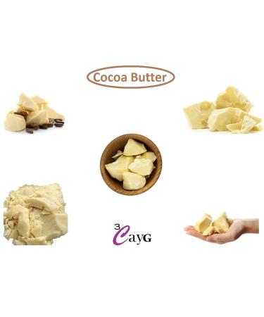 Ghanaian Cocoa Butter - 100% Pure & Natural (5LBS) | 3CayG - Buy Online on GoSupps.com