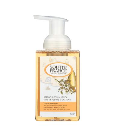 South Of France Foaming Hand Wash With Hydrating Organic Agave Nectar Orange Blossom Honey, 8 Oz Orange Blossom Honey 8 Fl Oz