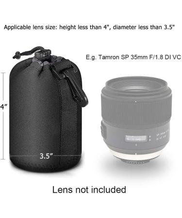Selens Thick Padded Neoprene Lens Pouch for DSLR Camera - Medium Size | Compatible with Sony, Olympus, Panasonic | Protective Camera Lens Case Bag - Buy Online on GoSupps.com