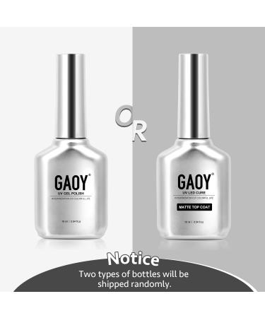 GAOY Matte Gel Top Coat for Gel Nail Polish 16ml No Wipe Matte Finish for Long Lasting UV Gel Nail Art DIY - Buy Online on GoSupps.com