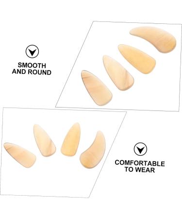 POPETPOP 8 Pcs Guzheng nail pieces Finger Picks music Finger Nail Protectors lute instrument thumb picks fake nails for kids Protective Guzheng Fake Nails child horns guqin 2.5X1.2X0.1CM Light Yellow 02 - Buy Online on GoSupps.com
