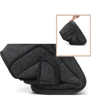 DXDUI Orthopedic Diabetic Shoes for Swollen Feet - Adjustable Open Toe Recovery Walking Shoe for Elderly Men Women - Black, Size 47 - Buy Online on GoSupps.com