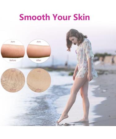 Sugeru 3RD Hair Removal Epilator for Women | Painless Crystal Hair Remover | Ergonomic Design for Silky Smooth Legs Arms & Back | Unisex | Pink - Buy Online on GoSupps.com