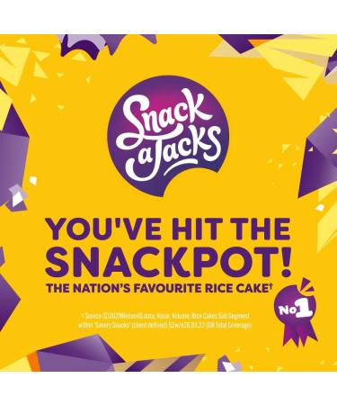 Snack a Jacks Salt and Vinegar Sharing Rice Cakes Crisps - 4.12 Oz - Buy Online on GoSupps.com