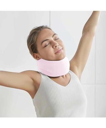 Muflydo Neck Brace Cervical Collar Adjustable Foam Neck Wraps Soft Neck Support Brace for Sleeping Aligns & Stabilizes Vertebrae Ensures Stability for Women & Men Pink M - Buy Online on GoSupps.com