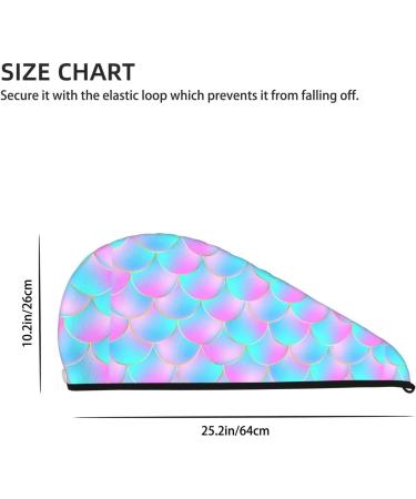 Hair Towel Wrap - Quick-Dry Turban with Button | Purple Dragon Scales | Fast International Shipping - Buy Online on GoSupps.com