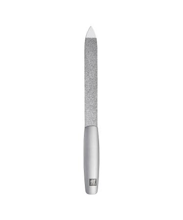 Zwilling Sapphire Nail file form file double -sided made of stainless steel for a perfect time result from matted stainless steel premium 130 mm (1 -pack) silver 130 mm