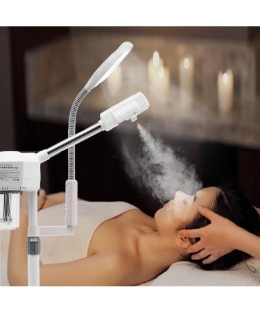  PINYELIN 2 in 1 Facial Spray Magnifying Glass Lamp Steamer LED Floor Lamp with 5 Magnifying Glass Lights - Buy Online on GoSupps.com