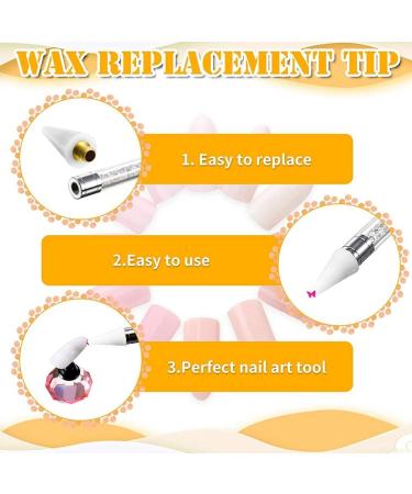 16 Pieces Replacement Nail Rhinestone Selector Tips for Nail Tips for Pick Up Nail Gems Replacement - Buy Online on GoSupps.com