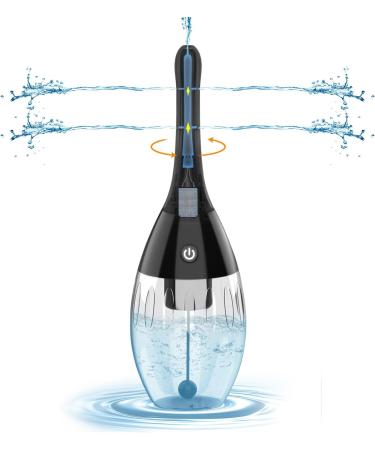 Anal Douche Enema Bulb with 5 Speeds&Anti Backflow enemas for Colon Cleanse Men Connected to Shower Hole-douches for Men(Black)