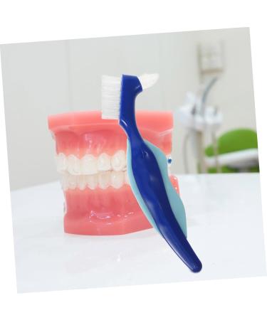 Anneomas 4-Piece Prosthesis Toothbrush Set | Small Care Tools for Braces & Prosthetics - Optimal Cleaning for Dental Care - Buy Online on GoSupps.com