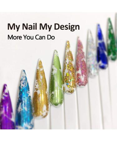 Burano Nail Foil Glue Gel Set - 15ML x 2 Bottles | 100PCS Foil Sticker & Rubber Nail Push Pen Included - Transfer Gel Polish Adhesive - Buy Online on GoSupps.com