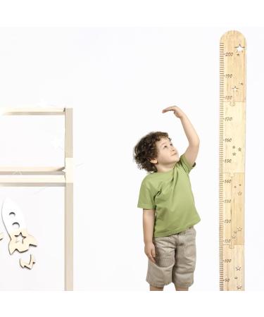 Homury Wooden Yardstick for Children - Natural Measuring Bat & Growth Chart Decor (200 cm) - Perfect for Kids' Rooms & Educational Play - Buy Online on GoSupps.com