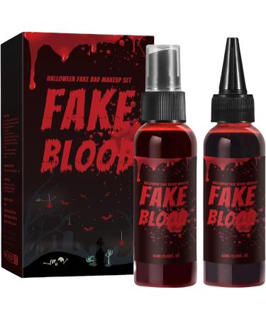  G n rique Washable Artificial Blood 60ml Halloween Makeup Kit Safe Multipurpose Liquid for Cosplay Outdoor Films Horror Parties Photography Stage Performances - Buy Online on GoSupps.com