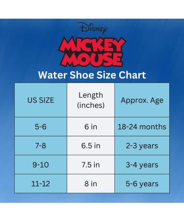 Disney Mickey Mouse Boys Water Shoes - Toddler/Little Kid Aqua Socks - Beach Sandals for Kids - Quick Dry Pool Slides - Blue/Red - Buy Online on GoSupps.com
