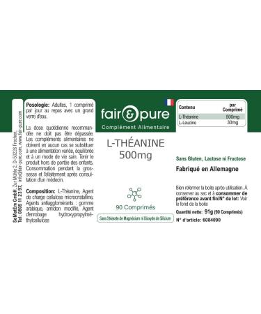 SoMatEm Fair & Pure Ltheanine 500mg vegan 90 tabletten - Buy Online on GoSupps.com